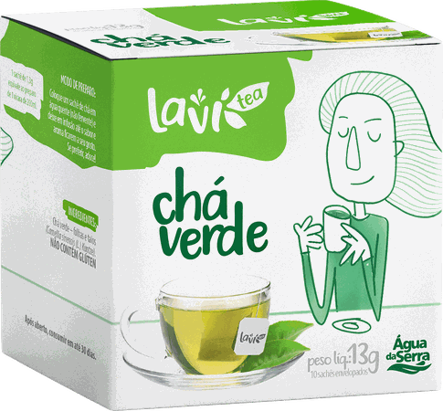 Chá Laví Tea Chá Verde 10 sachês