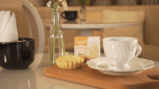 Chá Laví Tea Aconchego 10 sachês - Misto Sabor Laranja e Mel