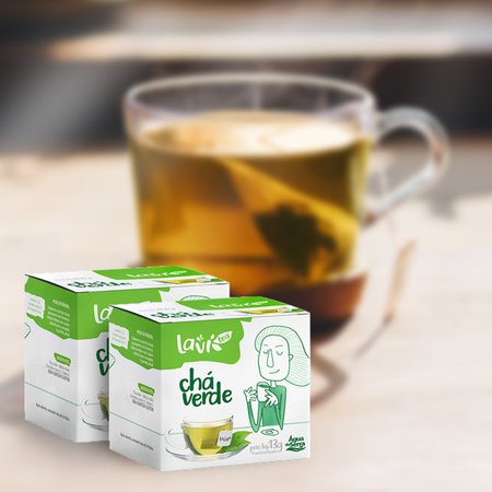 Chá Laví Tea Chá Verde 10 sachês