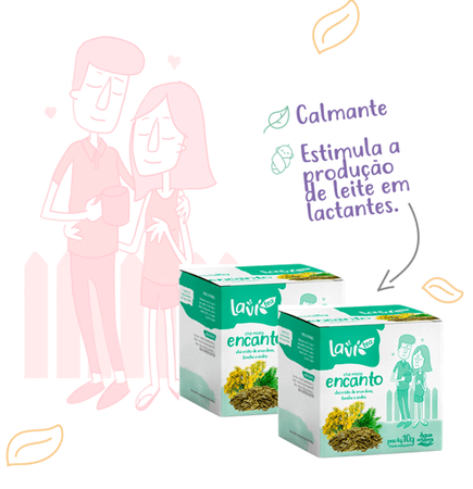 Chá Laví Tea Encanto 10 sachês - Misto de Erva-doce, Funcho e Endro