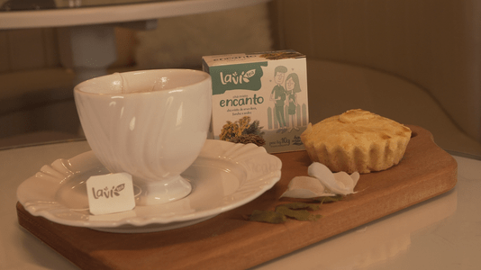 Chá Laví Tea Encanto 10 sachês - Misto de Erva-doce, Funcho e Endro